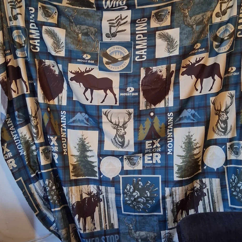 Mossy Oak Shower Fabric Shower Curtain